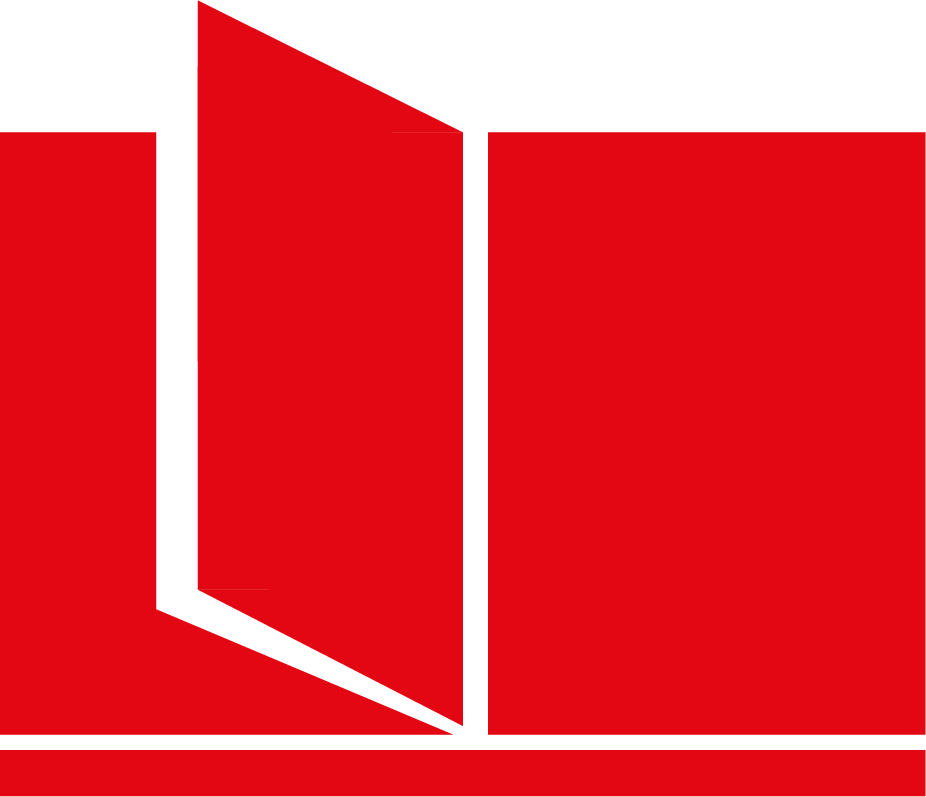 Das Icon eines Magazins in rot